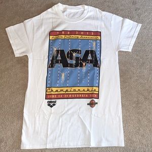 2015 Atlanta Swimming Association Championship mens small white T-Shirt